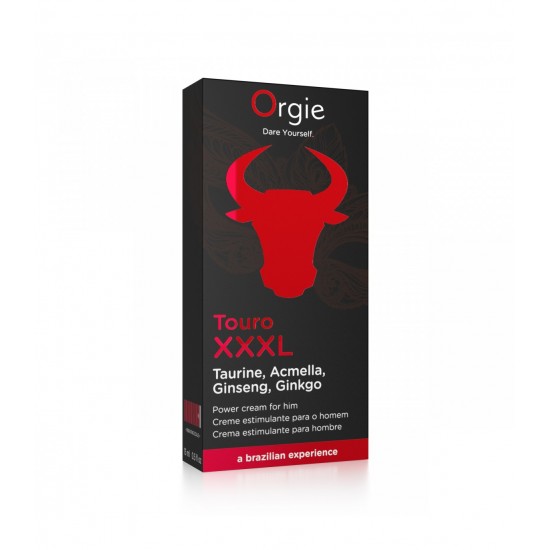 ﻿﻿Touro XXXL é um creme intensificador de ereção que proporciona um efeito imediato de endurecimento peniano com uma sensação de aumento devido à combinação de seus quatro ingredientes ativos: Acmella, uma planta da flor