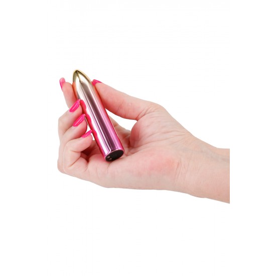 Sunrise by Chroma - uma coleção de vibradores finos e elegantes contendo vibrações robustas e prazeres coloridos. Resistente à água, recarregável e ideal para viagens. Dimensões do produto: 3,54 x 0,75 x 0,75 polegada