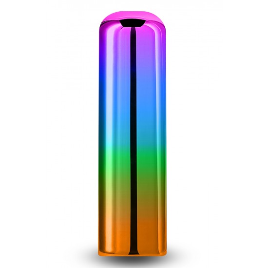 CHROMA RAINBOW SMALL Sunrise by Chroma - uma coleção de vibradores finos e elegantes contendo vibrações robustas e prazeres coloridos. Resistente à água, recarregável e ideal para viagens. Dimensões do produto: 2,68 x 0,75 x 0,75 polegada