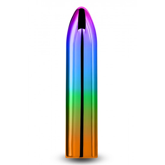 Sunrise by Chroma - uma coleção de vibradores finos e elegantes contendo vibrações robustas e prazeres coloridos. Resistente à água, recarregável e ideal para viagens. Dimensões do produto: 3,54 x 0,75 x 0,75 polegada