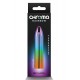 Sunrise by Chroma - uma coleção de vibradores finos e elegantes contendo vibrações robustas e prazeres coloridos. Resistente à água, recarregável e ideal para viagens. Dimensões do produto: 3,54 x 0,75 x 0,75 polegada
