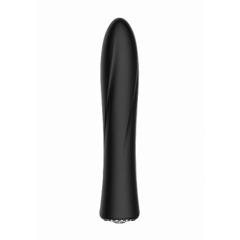 Vibrador Clássico Jewel c/ Caixa Recarregável Discretion Preto