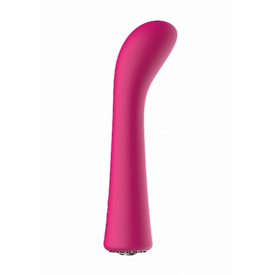 Vibrador Ponto-G Glimmer c/ Caixa Recarregável Discretion Rosa O DISCRETION G-Spot Vibrator é silencioso, oferecendo um poderoso soco orgásmico quando necessário. É a nova geração do F1 Motor, com 10 modos diferentes para escolher, vibração na ponta para estimulação extra do clitóri