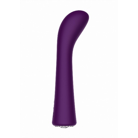 Vibrador Ponto-G Glimmer c/ Caixa Recarregável Discretion Roxo O DISCRETION G-Spot Vibrator é silencioso, oferecendo um poderoso soco orgásmico quando necessário. É a nova geração do F1 Motor, com 10 modos diferentes para escolher, vibração na ponta para estimulação extra do clitóri