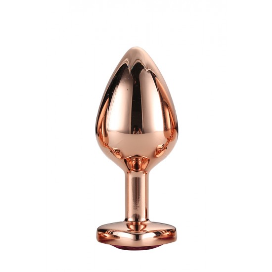 anal plug with ring Plug Anal Médio Joia Aço Inox Azul Masculino Feminino Sortido - Plug Sexual main image 1