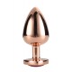 A coleção Gleaming Love apresenta este plug anal grande e brilhante com pedras preciosas. Feito de alumínio leve e liso, este brinquedo de prazer é fácil de deslizar e a base alargada garante uma sensação de segurança en