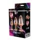 Kit plugs anais GLEAMING LOVE ROSE Dourado