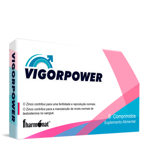 VigorPower 6 comprimidos VigorPower , um Suplemento Alimentar que contribui para uma fertilidade e reprodução normais e para a manutenção de níveis normais de testosterona no sangue. Com VigorPower as suas noites nunca mais serão iguais