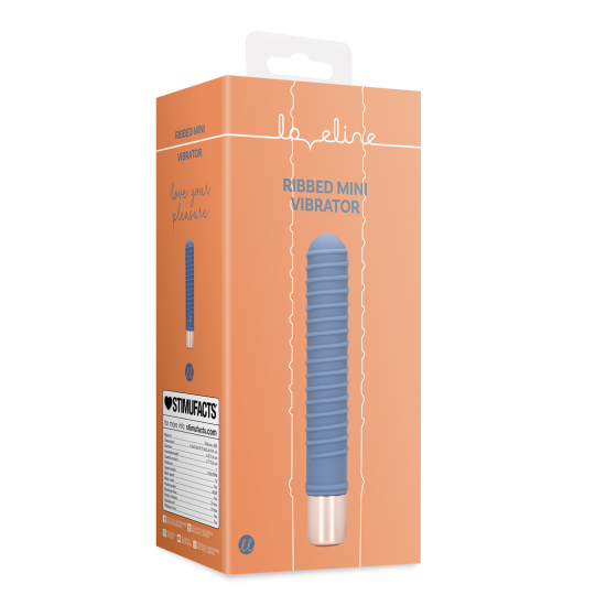 Mini Vibrador com Textura - Loveline - Azul O Mini Vibrador Loveline possui 10 modos de vibração, é recarregável e à prova d'água. Feito em silicone ultra macio e ABS é seguro para o corpo, este vibrador foi concebido para incontáveis horas de prazer para si e par