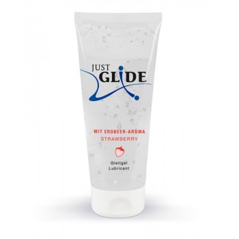 Lubrificante base agua Just Glide  Morango 200 ml