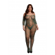 Lace Long-Sleeved Bodystocking - Queen Size Lace Long-Sleeved Bodystocking - Queen Size