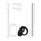 Gaiola de Castidade - Model 24 - Black Gaiola de castidade masculina, controle as ereções de seu parceiro com esta gaiola de silicone e policarbonato, livre de ftalatos e a prova d'água.