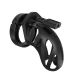 Gaiola de Castidade - Model 24 - Black Gaiola de castidade masculina, controle as ereções de seu parceiro com esta gaiola de silicone e policarbonato, livre de ftalatos e a prova d'água.
