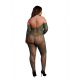 Lace Long-Sleeved Bodystocking - Queen Size Lace Long-Sleeved Bodystocking - Queen Size