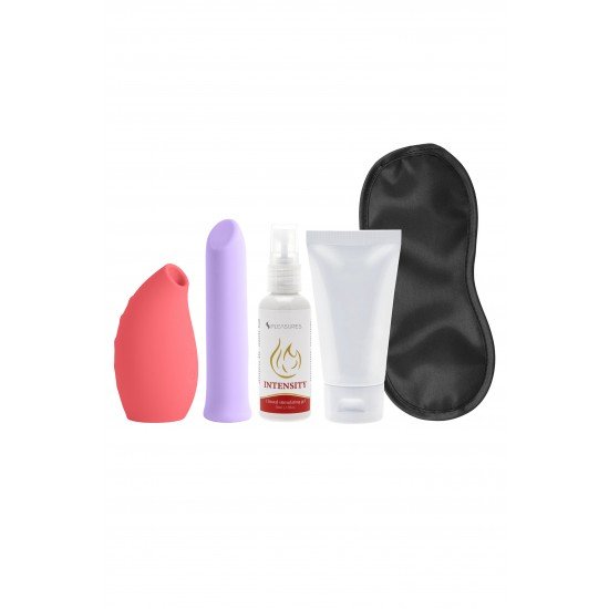 Lovers Kit é um pack incrível com 2 brinquedos, 2 produtos cosméticos eróticos e um elemento do mundo do bondage. Tudo isso pensado para jogos eróticos sozinhos ou na melhor companhia. Este pacote inclui um estimula