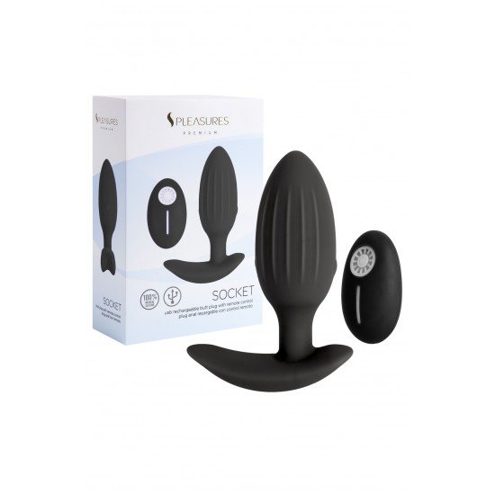 Socket é um vibrador anal que estimula simultaneamente dois pontos sensíveis do corpo. Concebido especialmente para a penetração anal juntamente com a massagem perineal, embora graças à sua versatilidade também possa ser