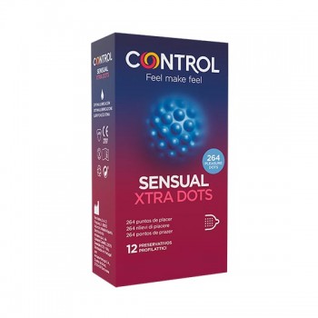 Caixa 12 Preservativos Sensual Xtra Dots Control