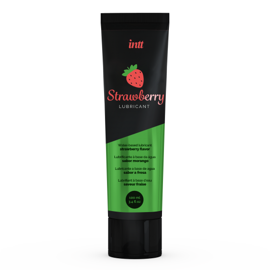 Strawberry Lubrificante 100ml INTT Strawberry Lubricant é um lubrificante suave à base de água com sabor e aroma doce de morango, ideal para facilitar o atrito durante jogos eróticos.Também é comestível, proporcionando assim maiores opções de brincad