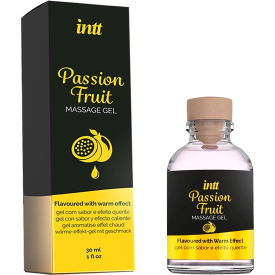 Gel Massagem beijavel Passion Fruit Intt