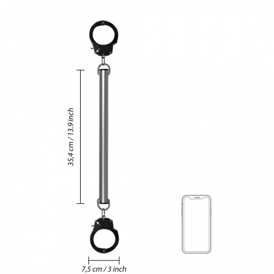 Barra Metálica para separação de Pés ou Mãos com Algemas Barra Metálica para separação de Pés ou Mãos com Algemas