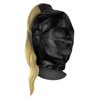 Mask with Blonde Ponytail