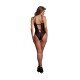 Este Body de Renda Sem Fio em preto apresenta detalhes de renda sensuais e deslizadores ajustáveis ​​para um ajuste perfeito. Glamouroso e sexy, ele foi criado para fazer você se sentir irresistível. Disponível nos taman