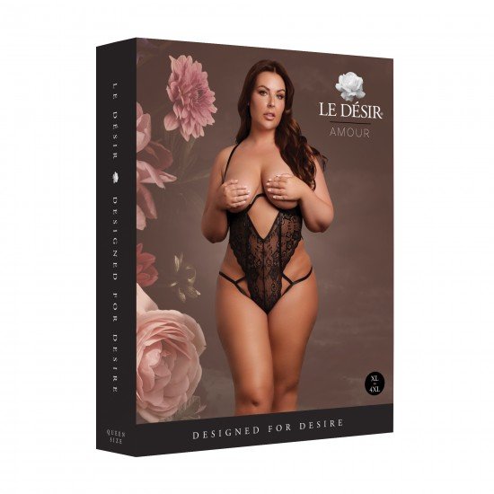 Este Body de Renda Sem Fio em preto apresenta detalhes de renda sensuais e deslizadores ajustáveis ​​para um ajuste perfeito. Glamouroso e sexy, ele foi criado para fazer você se sentir irresistível. Disponível nos taman