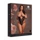 Este Body de Renda Sem Fio em preto apresenta detalhes de renda sensuais e deslizadores ajustáveis ​​para um ajuste perfeito. Glamouroso e sexy, ele foi criado para fazer você se sentir irresistível. Disponível nos taman
