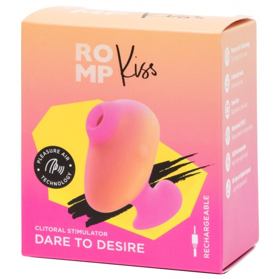 Pulsador pequeno e compactoDesign ergonômico com alça para 2 dedosTamanho de viagem perfeitoTecnologia Pleasure Air em 3 intensidadesImpermeável Beijos orgásticos em tamanho de viagem!O pequeno e compacto pulsador Kiss d