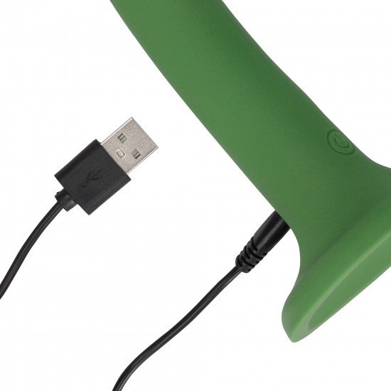 Non-Phallic Dildo com Vibração - Small - Forest Green Satisfaça seus próprios desejos ou os do seu parceiro com este pequeno dildo vibratório, este dildo pode ser usado por indivíduos de qualquer gênero ou orientação sexual para aumentar o prazer sexual. Compatível com arnê