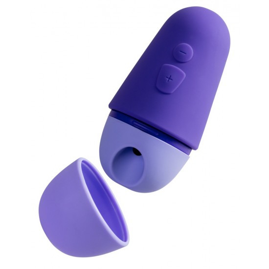 Vibrador de pressão de ar com tampa protetoraFormato compacto e leveTecnologia Pleasure Air em 10 intensidadesImpermeávelRecarregável – cabo USB incluído Maravilha de orgasmo à prova d'água!O vibrador de onda de pressão