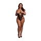Este Body de Renda Sem Fio em preto apresenta detalhes de renda sensuais e deslizadores ajustáveis ​​para um ajuste perfeito. Glamouroso e sexy, ele foi criado para fazer você se sentir irresistível. Disponível nos taman