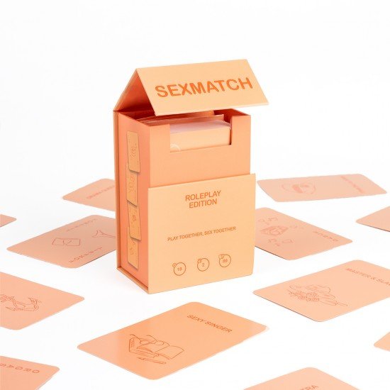 Sexmatch Roleplay Edition é um jogo de cartas para casais onde vocês devem combinar ilustrações e palavras enquanto fazem desafios até que um de vocês fique sem cartas.Divirtam-se juntos neste jogo onde vocês ganham reco