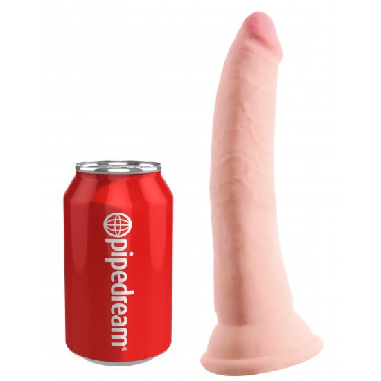 O dildo King Triple Plus de densidade tripla tem um eixo interno rígido, uma pele externa macia, detalhes de textura realistas e uma ventosa sólida! O design e a fórmula aprimorados oferecem realismo superior com um exte