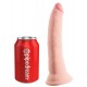O dildo King Triple Plus de densidade tripla tem um eixo interno rígido, uma pele externa macia, detalhes de textura realistas e uma ventosa sólida! O design e a fórmula aprimorados oferecem realismo superior com um exte