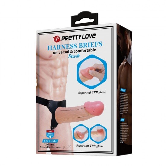 Esta cinta perfeita inclui um eixo oco e venoso para uma experiência inesquecível de estimulação e penetração. As tiras ajustáveis ??garantem uma experiência confortável e um ajuste seguro durante o uso. A glande TPR sup