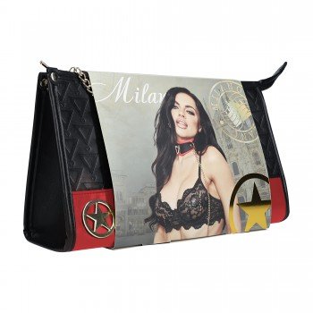 Milan Collection - Carteira com Kit - Preto/Vermelho