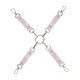 Paris Collection - Hogtie Connectors - Pink Combine suas algemas de pulso e tornozelo favoritas com esta coleção 4-WAY Paris Hogtie da Ouch!. A contenção de corpo inteiro nunca foi tão fácil. Feitos de couro colado, eles apresentam um acabamento iridescente em seu