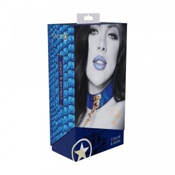 Florence Collection - Coleira e Trela - Blue