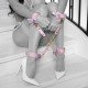 Paris Collection - Hogtie Connectors - Pink Combine suas algemas de pulso e tornozelo favoritas com esta coleção 4-WAY Paris Hogtie da Ouch!. A contenção de corpo inteiro nunca foi tão fácil. Feitos de couro colado, eles apresentam um acabamento iridescente em seu