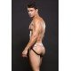 LOGO ELASTIC LOWRISE MESH JOCK WHT M/L