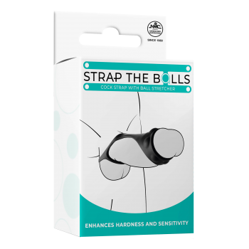 NMC SILICONE COCK STRAP WITH BALL STRETCHER BLACK