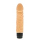 Vibrador Purfect Silicone 6.5 Vibrador 100% de silicone com formato de pénis com veias e contornos. Produto flexível e suave, bastante agradável ao toque. Tem um total de 7 níveis diferentes de vibração (três velocidades pulsantes, uma velocidade de