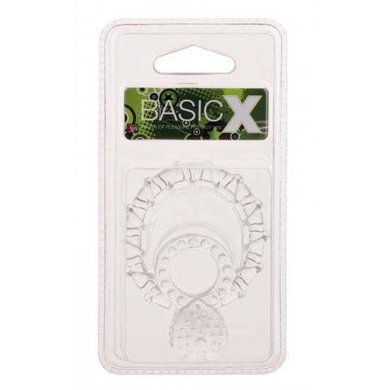 O anel do amor.Anel duplo para pénis feito em material clínico sofisticado, de fácil higienização e texturizado. Bastante flexível, o anel pequeno é para ser colocado no pénis e o anel maior nos testículos.