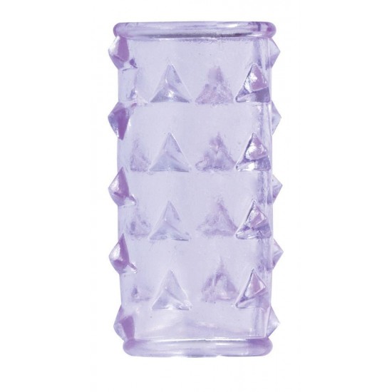 Manga Pénis BasicX Roxo Um adereço imprescindível.Manga para pénis, feita em material clínico e sofisticado, com saliências para que possam desfrutar de uma estimulação mais intensa.
