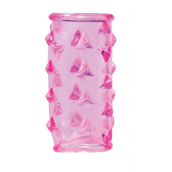 Manga Pénis BasicX Rosa Um adereço imprescindível.Manga para pénis, feita em material clínico e sofisticado, com saliências para que possam desfrutar de uma estimulação mais intensa.