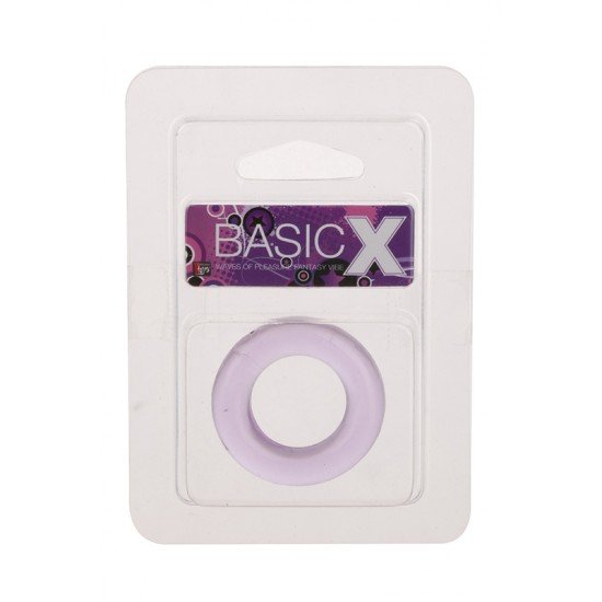 BASICX TPR COCKRING PURPLE 1INCH