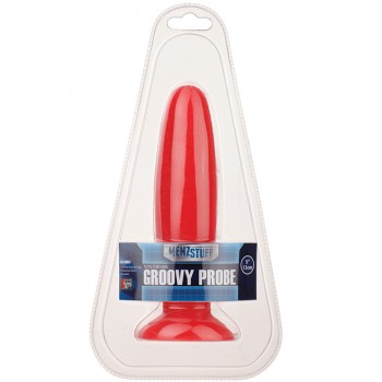 Plug Anal Groovy Probe Menzstuff 12.5cm Vermelho