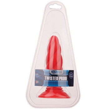 Plug Anal Twisted Probe Menzstuff 13cm Vermelho