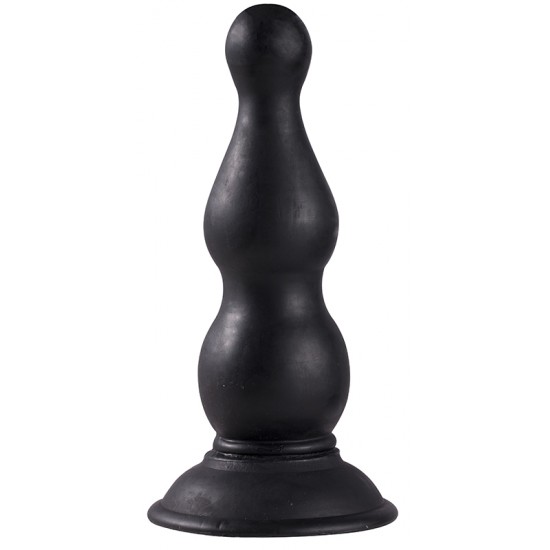 Plug anal de eixo flexível e formato bolboso para uma estimulação extra satisfatória. Com forte base de sucção para que possa fixar o plug em qualquer superfície lisa, ou para que o possa utilizar sem preocupações. De fá